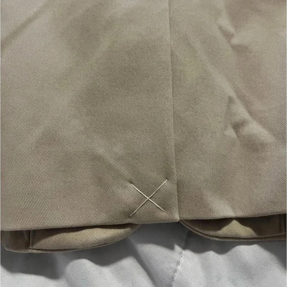 J Crew Khaki Blazer Beige One Button NWT Cream Beige Size 12 Single Breast Chino - Picture 11 of 15